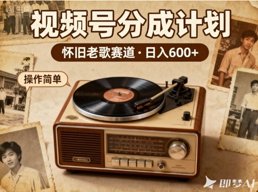 靠8090老歌在视频号“躺賺”，日入6张+，这些神曲播一次賺一次-小七创业网-短视频自媒体创业项目资源网